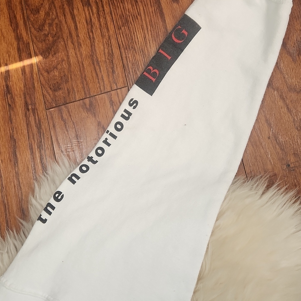 Notorious BIG White Hooded Sweatshirt - Picture 5 of 7